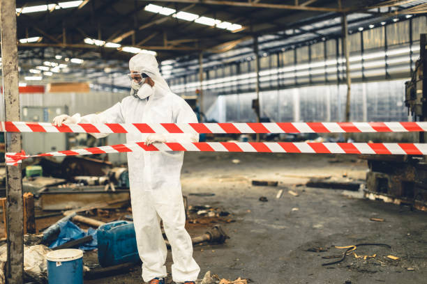 Professional Drug Lab Cleanup technician working in Kingwood, TX